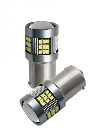 Светодиодные автолампы SVS ProLight lens P21W-1156/12-24V/6W/6000K/550Lm/Chip 2016-57SMD
