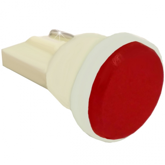 T10-1COB (12) Лампа светодиодная 12V W5W W2.1*9.5d 1COB FP Красная