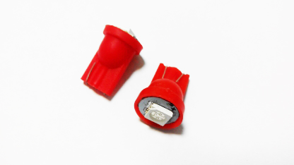 T10-1smd (12) Лампа светодиодная 12V W5W W2.1*9.5d 1-SMD Красная