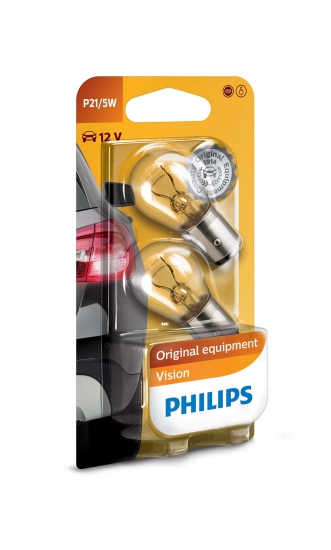 12499B2 Автолампа P21/5W 12V-21/5W (BAY15d) (блистер 2 шт) Philips