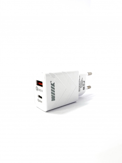 UNN-4-2-03-QCPD Сетевое зарядное устройство 2 USB белый WIIX