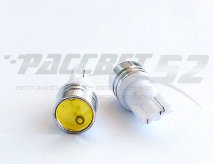 T10-1.5(24) Лампа светодиодная 24V W5W W2.1*9.5d Премиум Линза 1,5W Белая