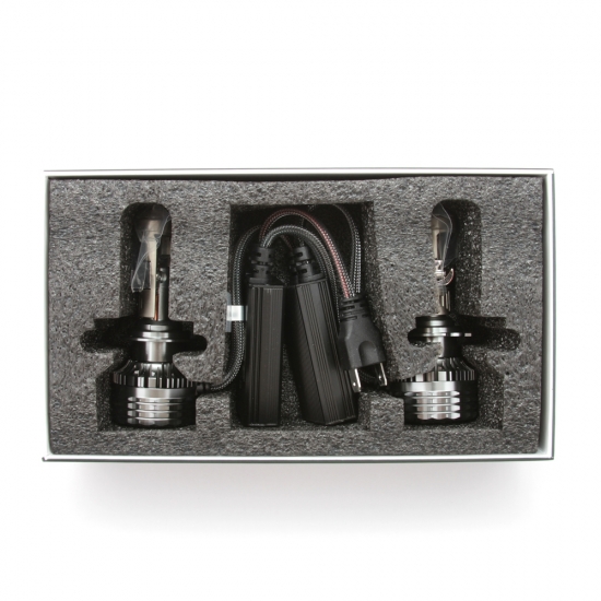 MC07K5 Светодиодные линзы MTF LIGHT серии MicroLENS H7/H18, 12/24V, 55W, 6000K, 4000LM, к-т.