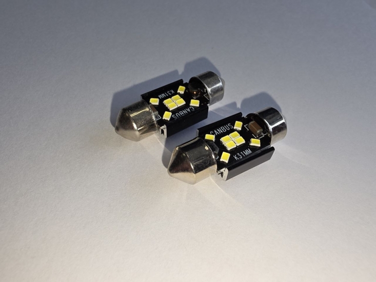 T11-8-31(12/24) NONPOLAR Лампа светодиодная 12/24V 31mm CAN 2.5W 5000K
