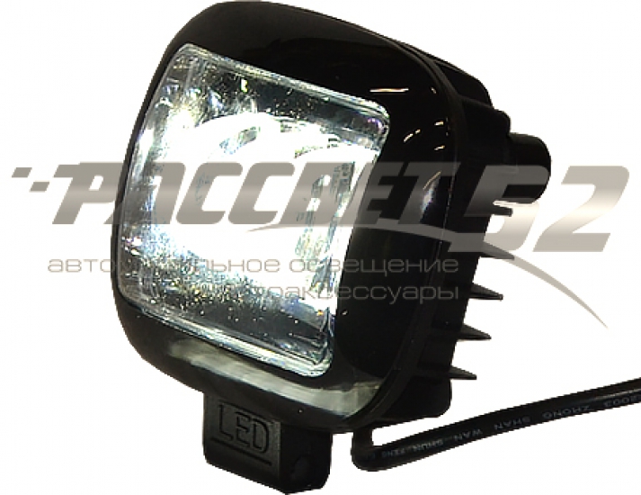 Светодиодная фара 30W (1шт.) овальная Black 59146 30W