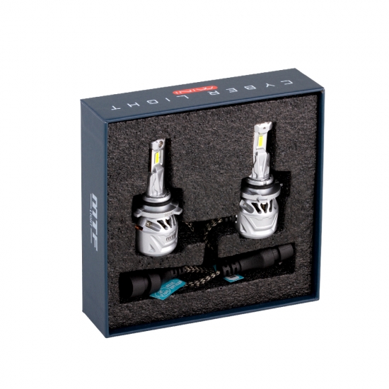 Светодиодные лампы MTF Light серия CYBER LIGHT MINI HB4(9006), 12V, 45W, 3750LM, 6000K, кулер, к-т.