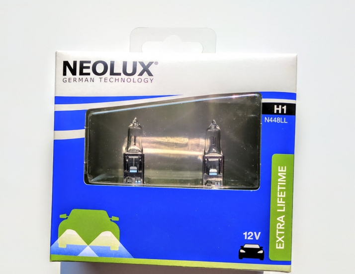 N448LL-SCB Автолампа H1 55W 12V P14,5s увелич.срок службы (2 шт) Neolux