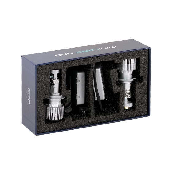Светодиодные линзы MTF LIGHT серии MiniLENS PRO H7/Н18, 12/24V, 55W, 6000K, 4000LM, 2шт.
