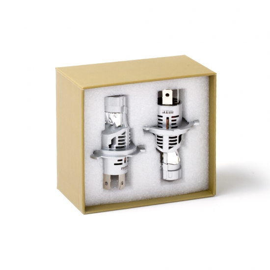 Светодиодные линзы MTF LIGHT серии MicroLENS H4/H19, 12V, 25/35W, 2500/4000lm, 6000K, к-т.