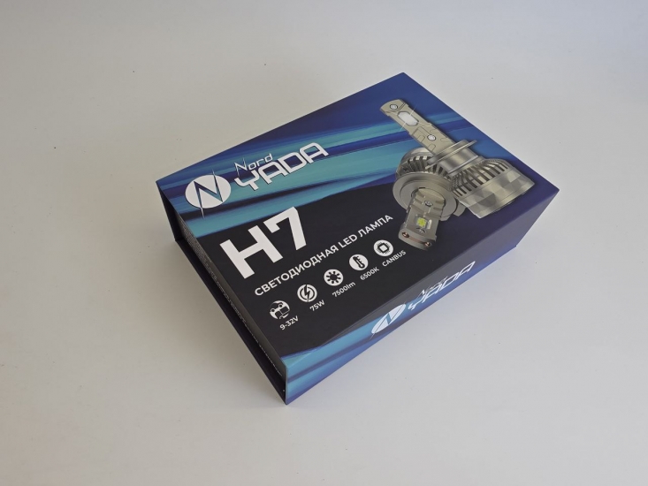909843 Светодиодная лампа гоовного света H7 9-32V 75W 7500Lm 6500K TM Nord Yada