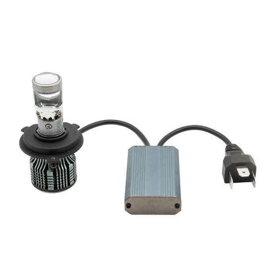 A13-H4 (линза) 12V-24V Мощность: ближний 17W, дальний 27W 6500К 2000 Lm
