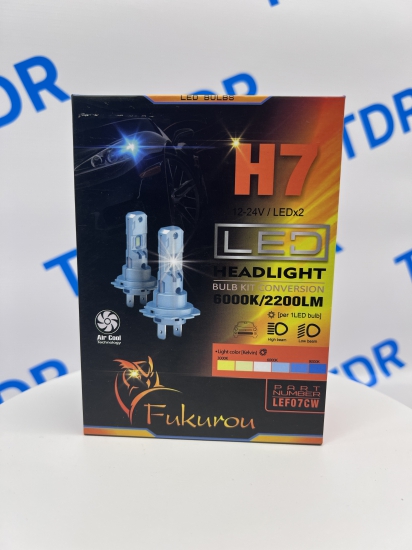 LEF07CW FUKUROU LED H7 12-24V 6000K 2шт