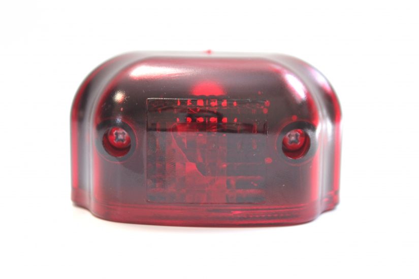 ПН-2-01-02красн. Подсветка номера красная без лампы пластм. корпус еврофуры (линза+крепеж)