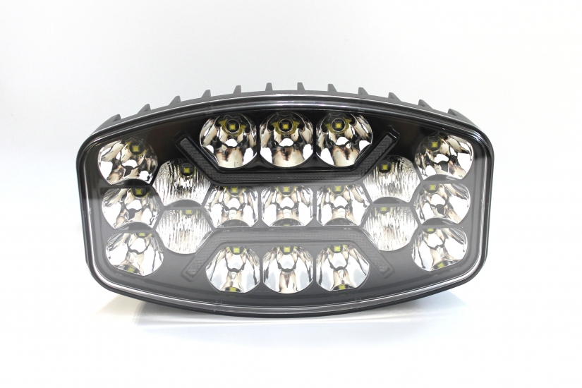 UZ-022 Фара дополнительная LED 12/24V 60W 10000LM 3000-6000K 106*92*70mm белый+желтый