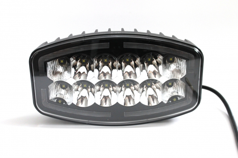 UZ-024 Фара дополнительная LED 12/24V 60W 10000LM 3000-6000K 106*92*70mm белый+желтый