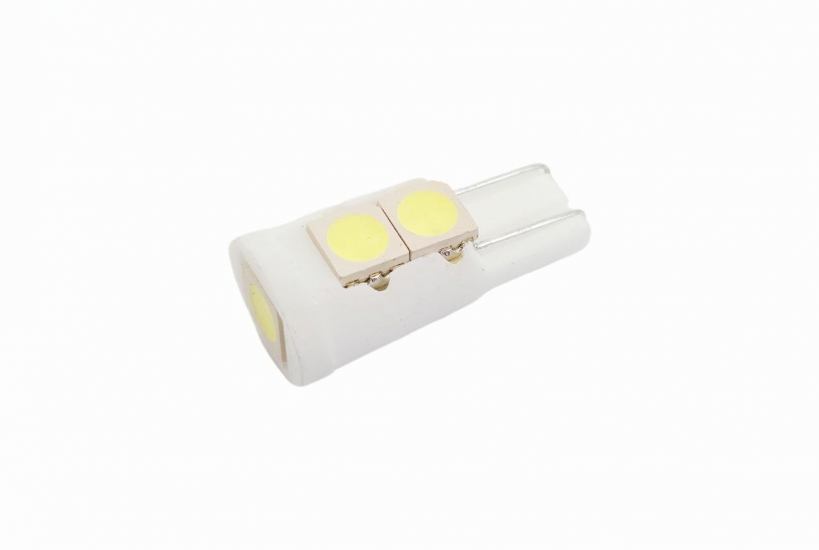 T10-5(12V) керамика Лампа светодиодная w2.1x9.5d smd 5050 12V 1W белые