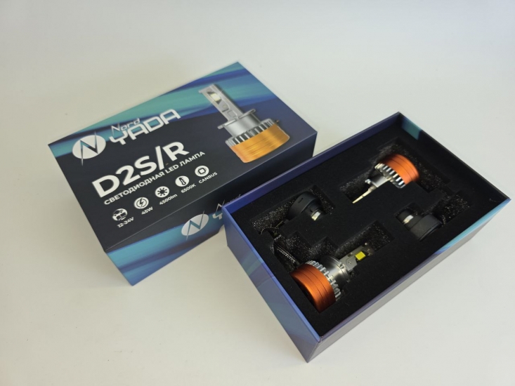 909370 Светодиодная лампа головного света D2S/R 12-24V 45W 4500Lm 6500K Canbus TM Nord YADA