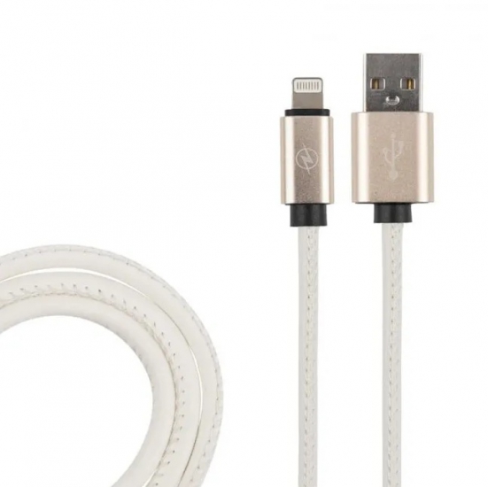 CB810-2A-U8-LR-10W Кабель Lightning белый эко-кожа WIIX