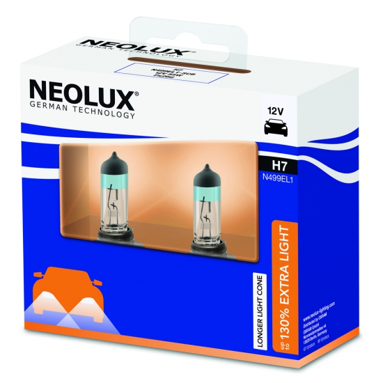 N499EL1-2SCB Автолампа H7 55W 12V PX26D+130% яркости (2 шт) Neolux