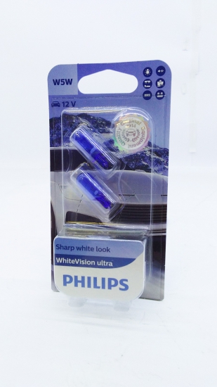 12961WVUB2 Автолампа 12v W5W 5w (блистер 2шт.) White Vision Ultra +60% Philips