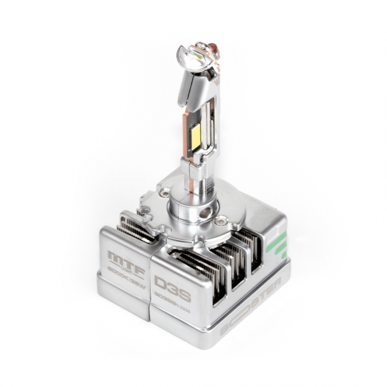 Светодиодные лампы MTF Light, серия BOOSTER H-TYPE, D3S, 42V, 35W, 4500lm, 6000K, кулер, комплект.