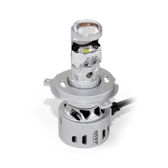 Светодиодные линзы MTF LIGHT серии MiniLENS H4/H19, 12V, 45/45W, 4500LM, 6000K, к-т.