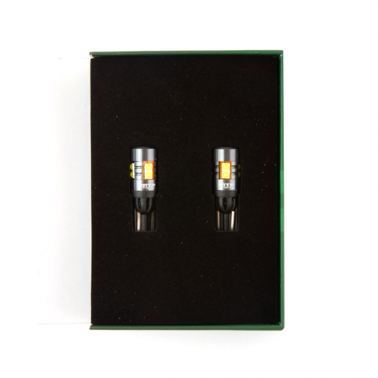 Светодиодные лампы MTF LIGHT подсветка W5W(T10)/W16W(Т15), 12В, 2.4Вт, 330lm, 6000К бел. свет,2шт.