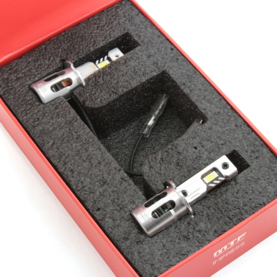 Светодиодные лампы MTF Light серия IMPRESS, H3, 12V, 21W, 2100LM, 6000K,(размер штатн. лампы), к-кт.