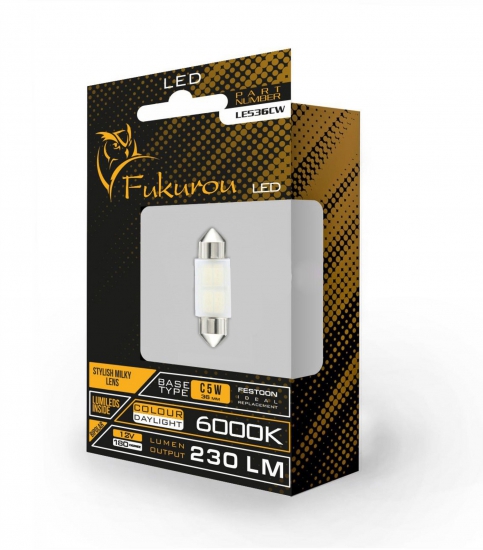 LE536CW FUKUROU LED C5W 36MM (Festoon) 12V 6000K 1шт
