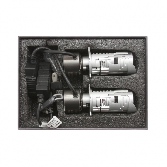 MC04K5 Светодиодные линзы MTF LIGHT серии MicroLENS H4/H19, 12/24V, 55W, 6000K, 4000LM, к-т.