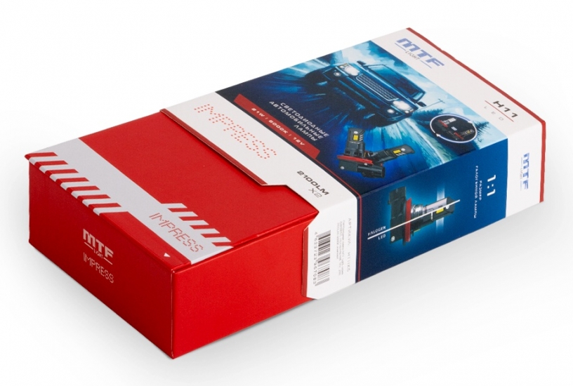 Светодиодные лампы MTF Light серия IMPRESS, H11/Н8/Н9/Н16, 12V, 21W, 2100LM, 6000K,(штат. р-р), к-т.