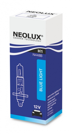 N448B_DuoBox Автолампа H1 55W 12V P14.5S Blue (2 шт) Neolux