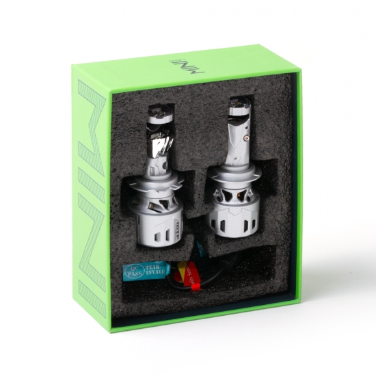 MLH7K5 Светодиодные линзы MTF LIGHT серии MINILENS H7, 12/24V, 55W, 6000K, 4000lm, комплект.