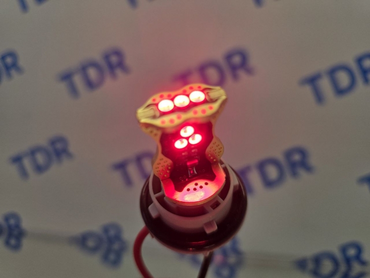лампа светодиодная Starled S1-1156-3030-9NP24V Red (блистер 1 шт)