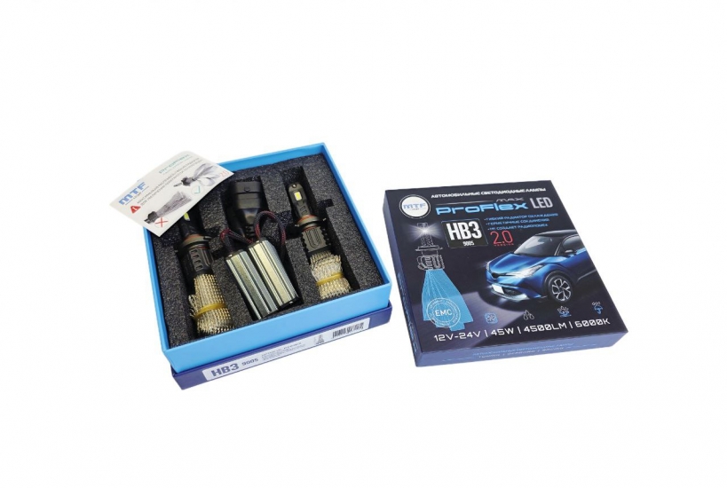 Светодиодные лампы MTF LIGHT серии ProFlex Max HB3 6000K,4500lm,12/24V,45W,No Fan,2шт