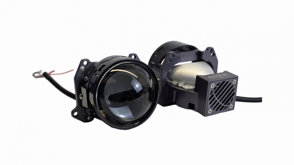 HN61K6 Светодиодные модули ближнего/дальнего света MTF Light серия NAVY, 12В, 53/61Вт, 6000К, 3, комплект.