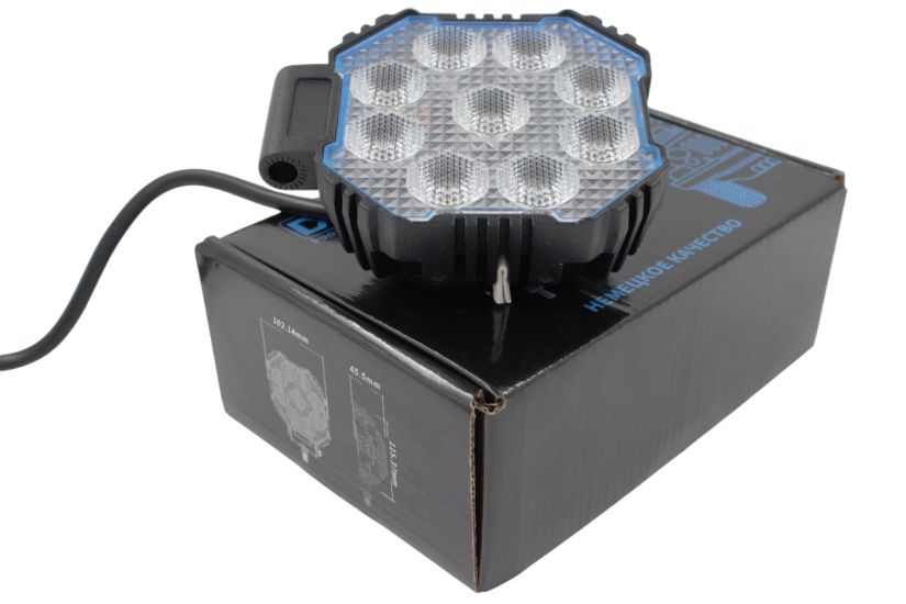 UZ-014F Фара дополнительная LED 25W 6500K-7500K 12/24V 115/115/45 мм