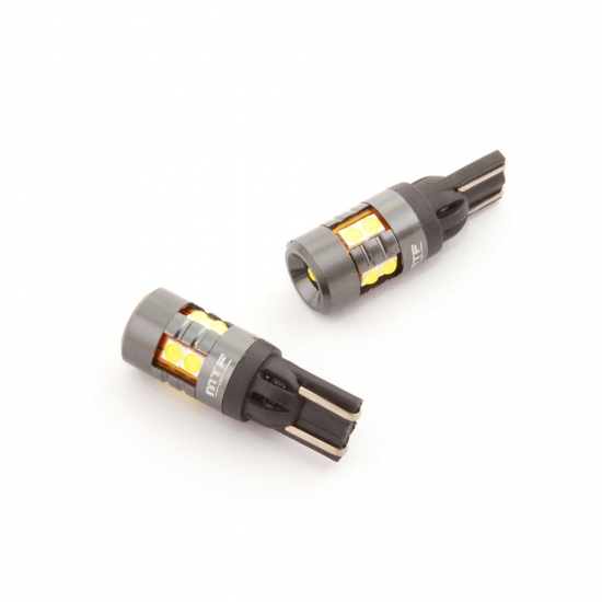 Светодиодные лампы MTF LIGHT подсветка W5W(T10)/W16W(Т15), 12В, 2.4Вт, 330lm, 6000К бел. свет,2шт.