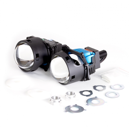 Модули MTF LIGHT линзованные Bi-LED серия CYBER LIGHT 2.0, 12В, 54/67Вт, 5500К, 3 дюйма, 2шт.