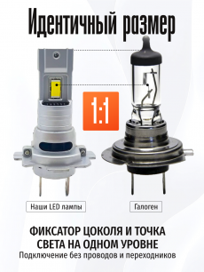Комплект светодиодных ламп SVS H7/H18 серии ProLight ( 3570CSP/4000Lm/6000K/12V/35W,кулер)
