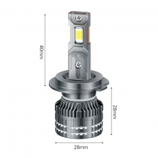Комплект светодиодных ламп SVS H7/H18 серии ActiveLight mini (3570CSP/4500Lm/6000K/12-24V/50W,кулер)