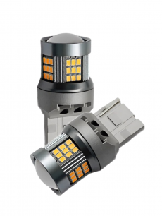 Светодиодные автолампы SVS ProLight lens W21W-7440/12-24V/6W/6000K/550Lm/Chip 2016-57SMD