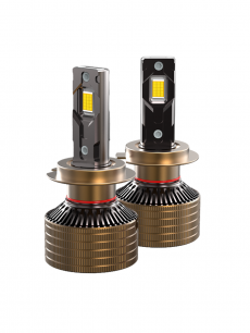 Комплект светодиодных ламп SVS H7/H18 серии MaxLight (4575CSP/6000Lm/6000K/12-24V/60W, кулер)