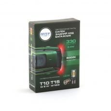 Светодиодные лампы MTF LIGHT подсветка W5W(T10)/W16W(Т15), 12В, 2.4Вт, 330lm, 6000К бел. свет,2шт.