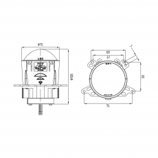 MF55K60 Модули MTF Light линзованные Multifunctional Pro Matrix System 12V,48W,6000K, 2 шт.