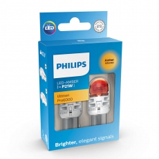 Лампа автомобильная P21W (BA15s) Ultinon Pro6000 LED (упаковка 2 шт) (Philips)