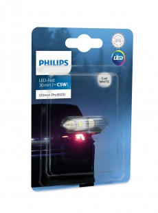 11860U30CWB1 Лампа автомобильная Festoon (SV8.5) Ultion Pro3000 LED (Philips)