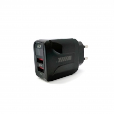 UNNK-4-2-01 Сетевое зарядное устройство 2 USB черный WIIX