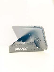 DST-104-HOOK-B Подставка для смартфона черная складная настольная WIIX
