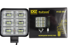 UZ-002 Фара дополнительная LED 12/24V 12W 1200LM Белый свет 84*84*20 мм